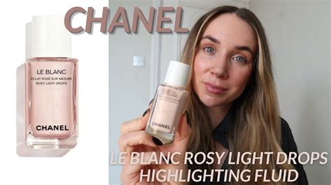 chanel illuminating powder review|le blanc rosy light drops.